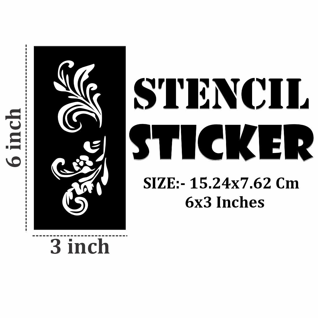 Attractive Mehndi Stencil Art Templates for Expressive Hands For Kids & Adults Both Sticker