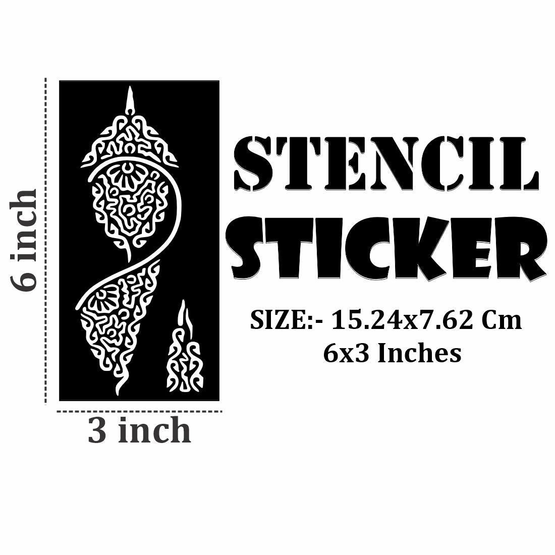 Henna Stencil Art Template Pack for Casual Styling and Cultural Celebrations