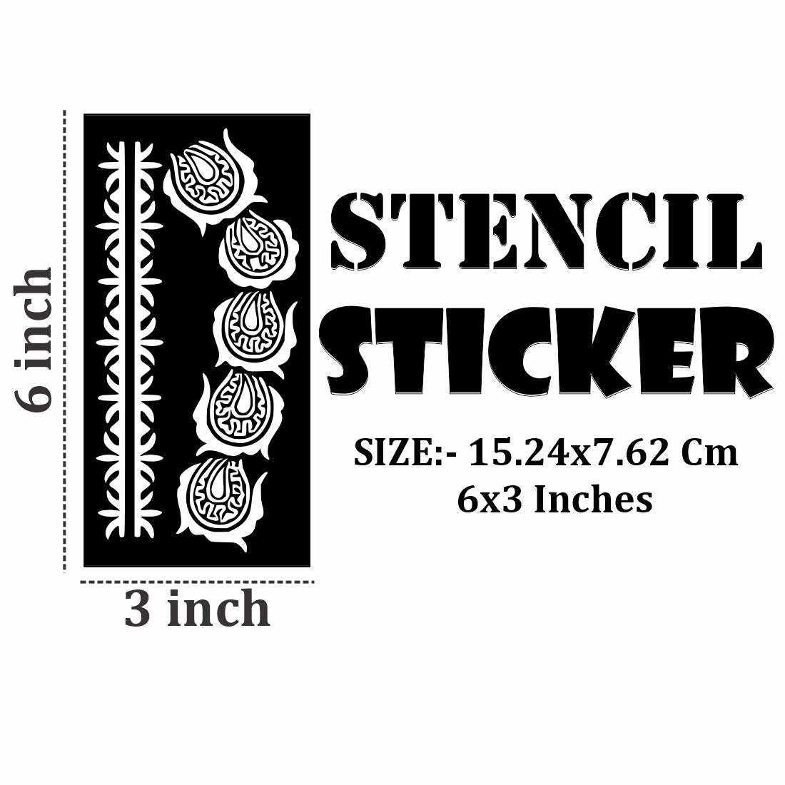 Large Size Mehndi Stencil Templates for Traditional Designs