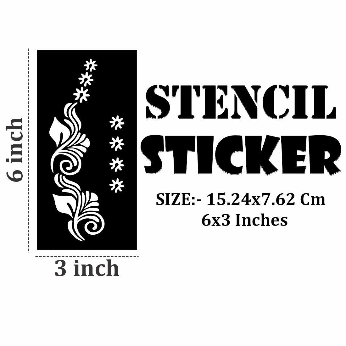 Quick Fun Mehndi Art Stencil for Kids Interested in Craft and Design