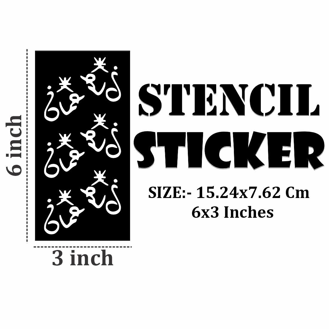 Beautiful Reusable Mehndi Stencil Art Kit for Creative Hands