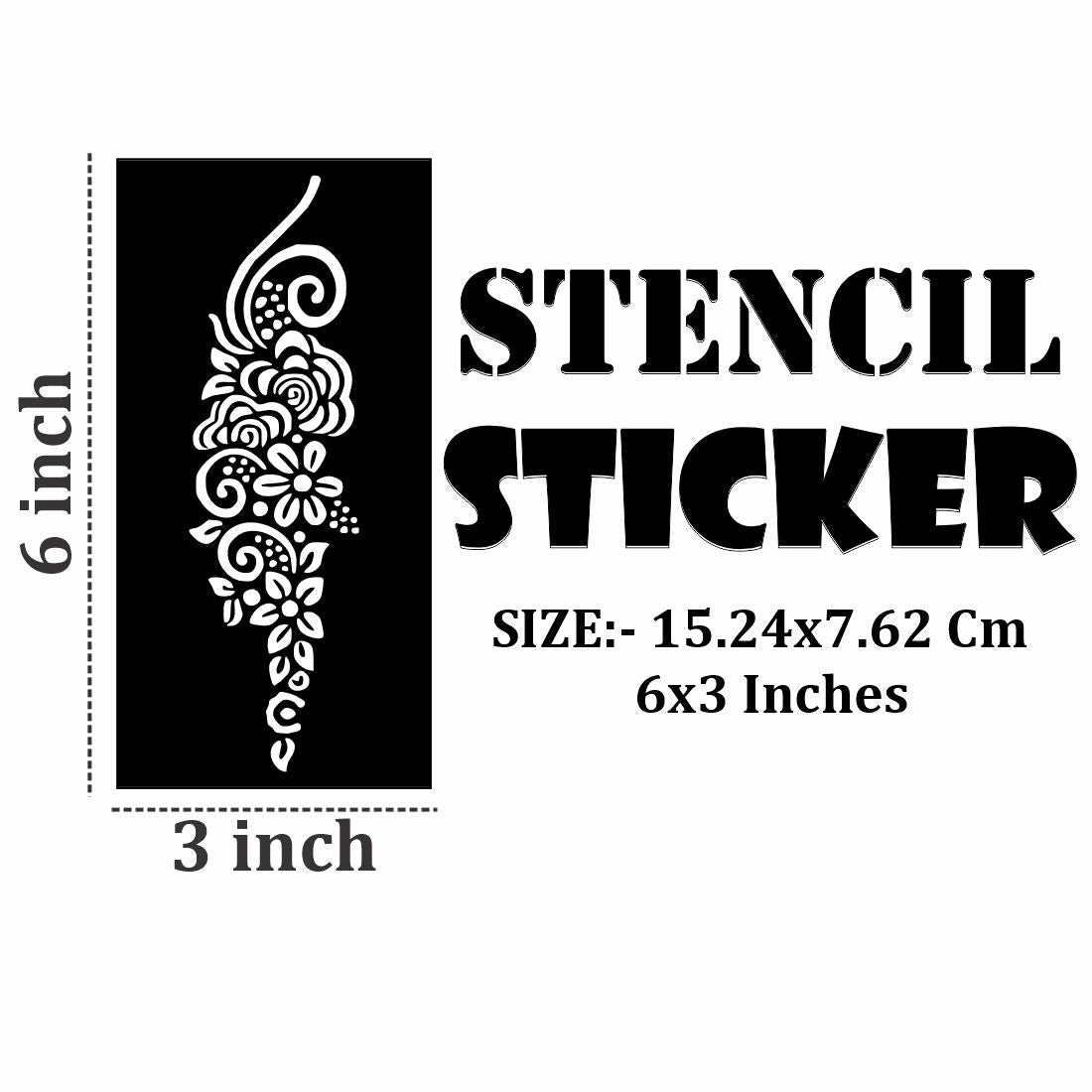Finger Friendly Mehndi Stencil Stickers with Perfect Fit and Style