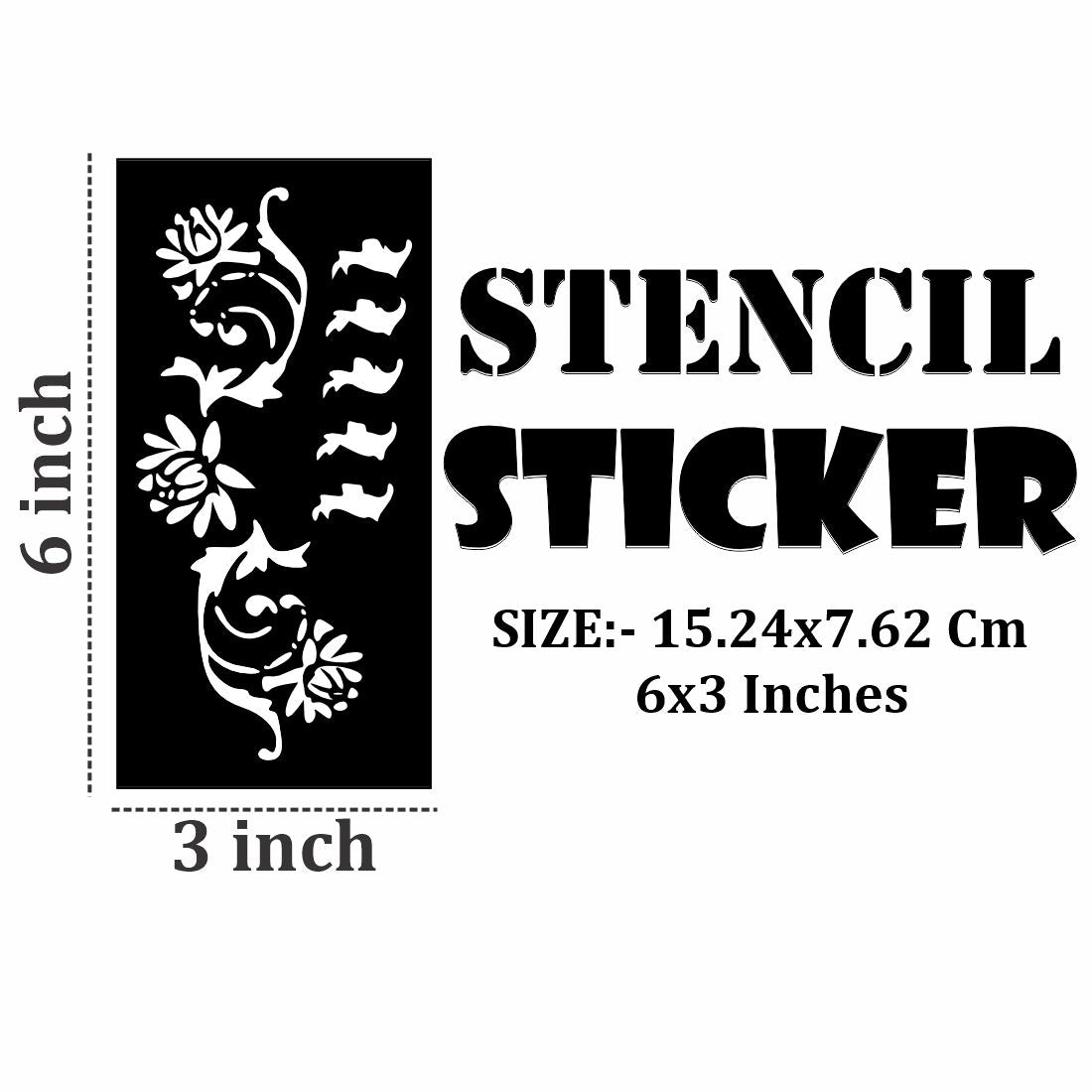 Hand Art Mehndi Stencil Templates with Balanced Patterns For Kids & Adults Both Sticker