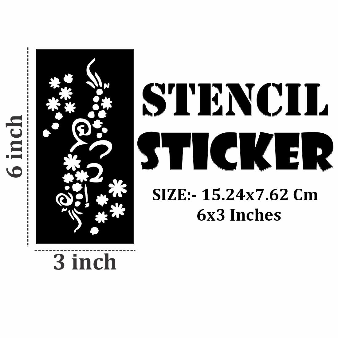 DIY Mehndi Stencil Sticker Set for Fun, Learning, and Decorative Hand Art Activities