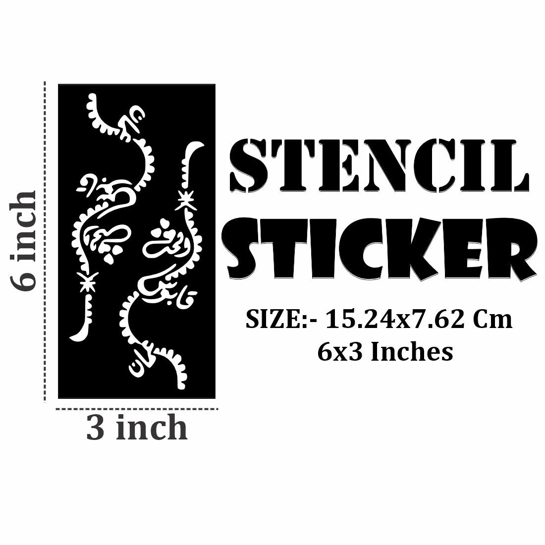 Full Design Mehndi Stencil Stickers with Artistic Motifs