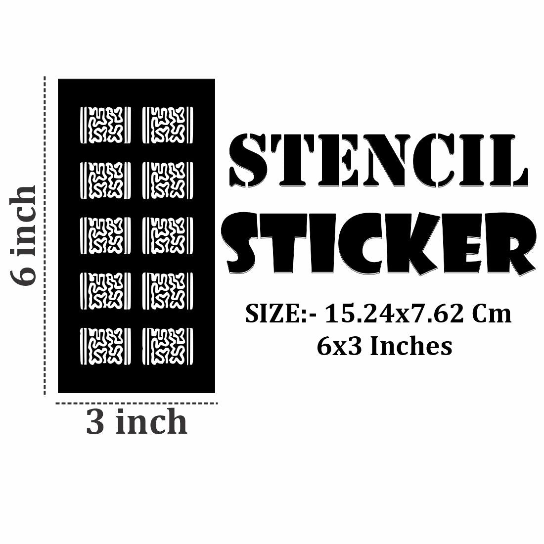 Safe for Skin Mehndi Stencil Stickers with Fun Patterns for Girls, Boys, and Adults