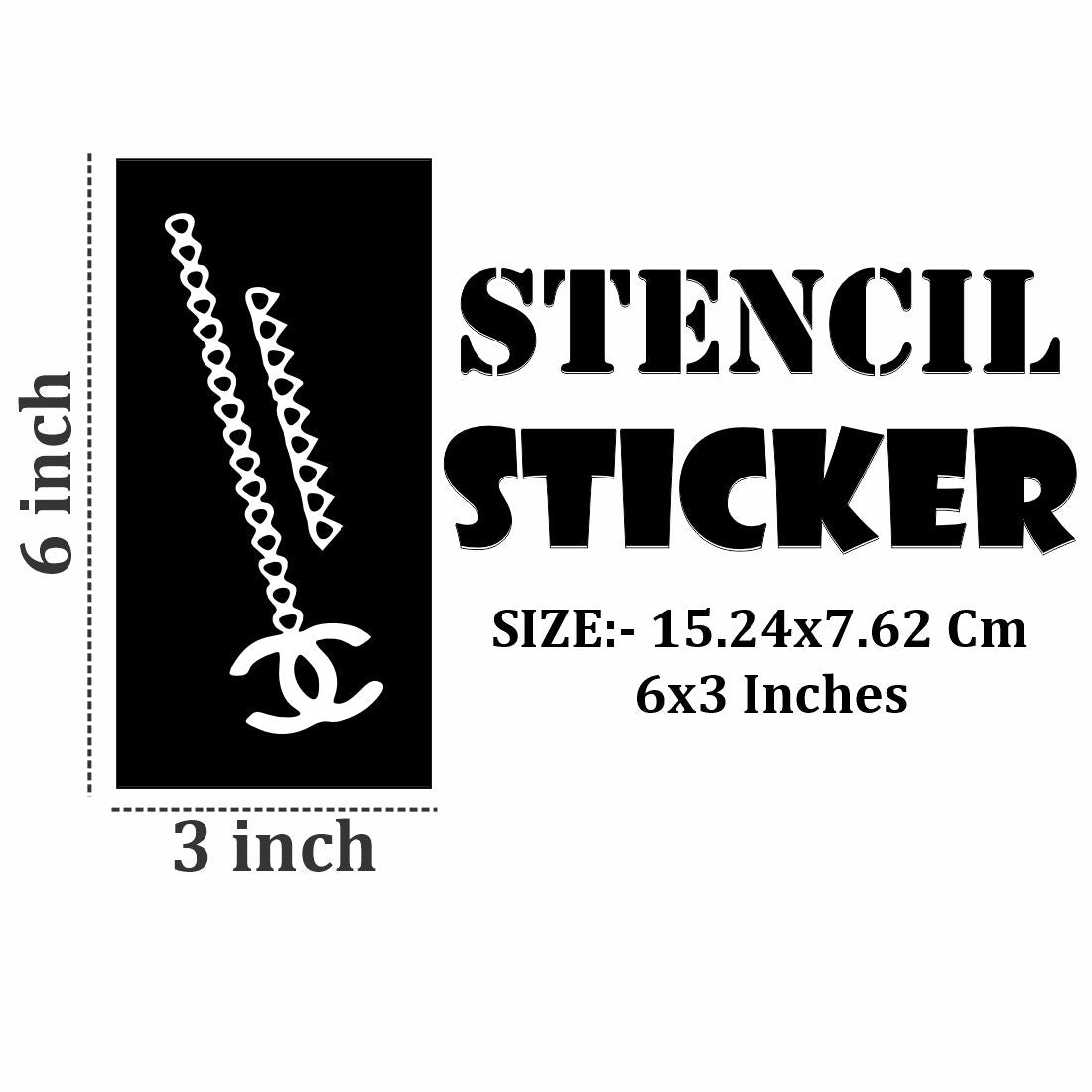 Bold and Delicate Mehndi Design Stencil Combo For Kids & Adults Both Sticker