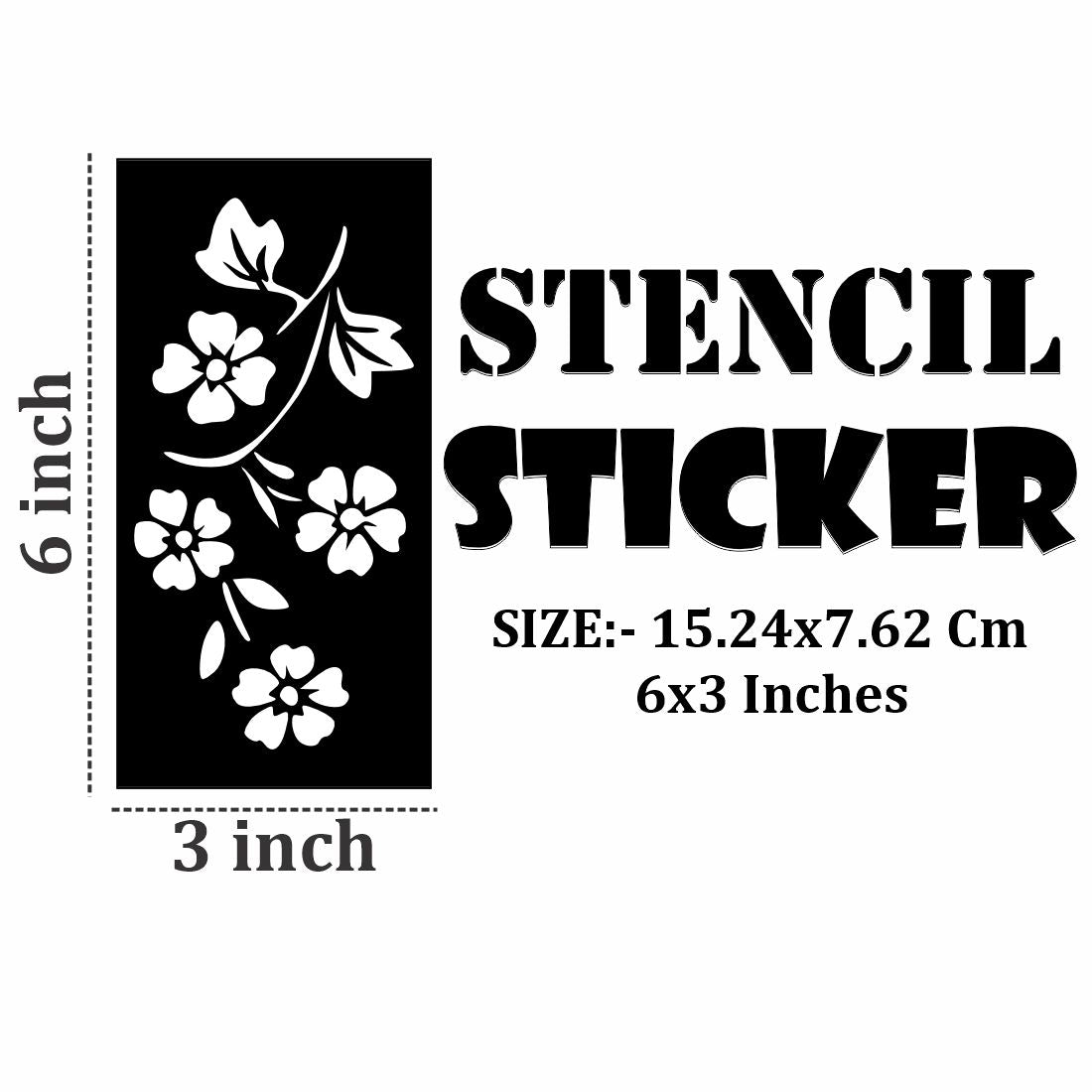 Easy Peel Mehndi Stencil Templates with Fine Detailing For Kids & Adults Both Sticker