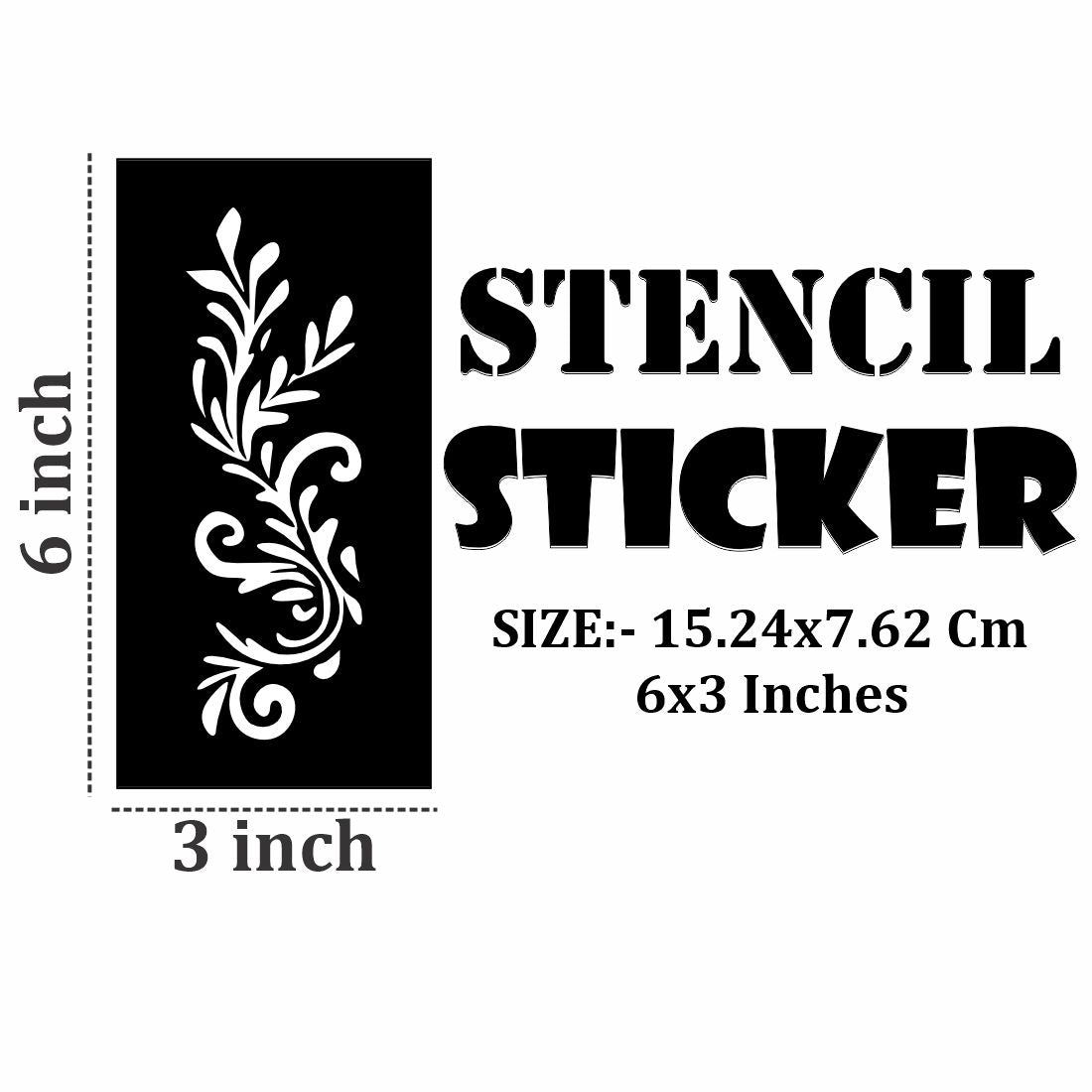 Compact Mehndi Stencil Design Kit for Quick Artistic Fun For Kids & Adults Both Sticker