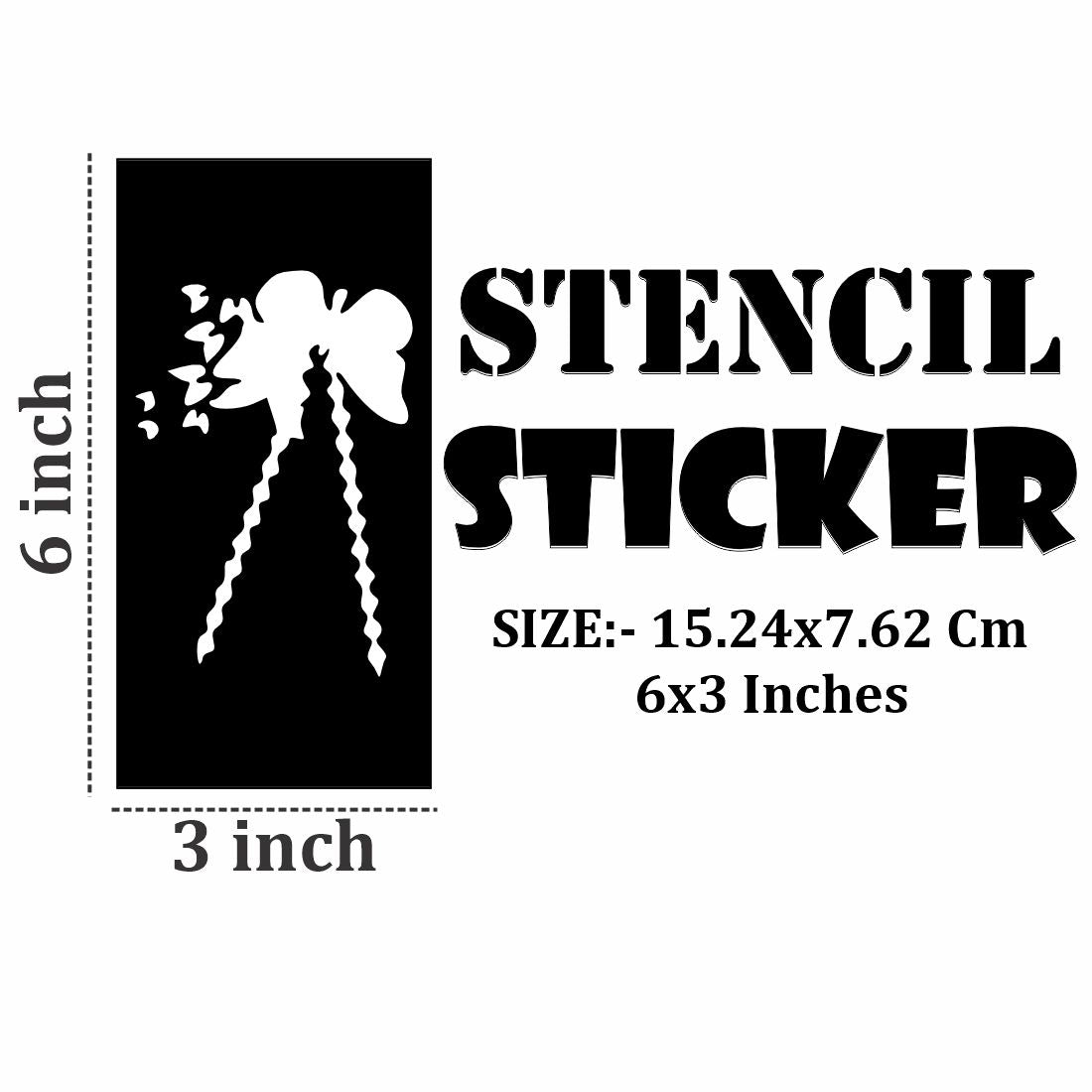 Traditional Inspired Mehndi Stencil Templates for Art Lovers For Kids & Adults Both Sticker