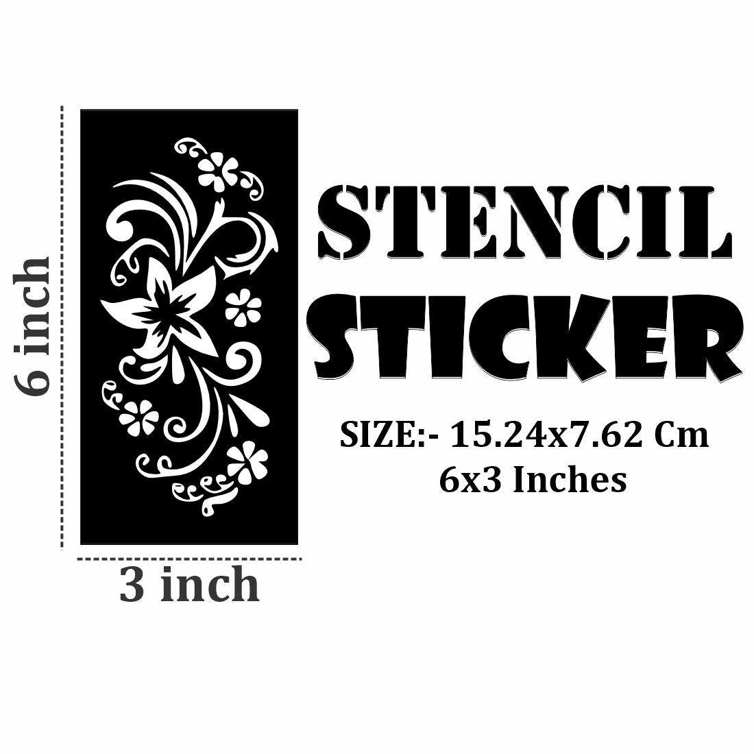 Art-Inspired Mehndi Stencil Set for Hands and Arms For Kids & Adults Both Sticker