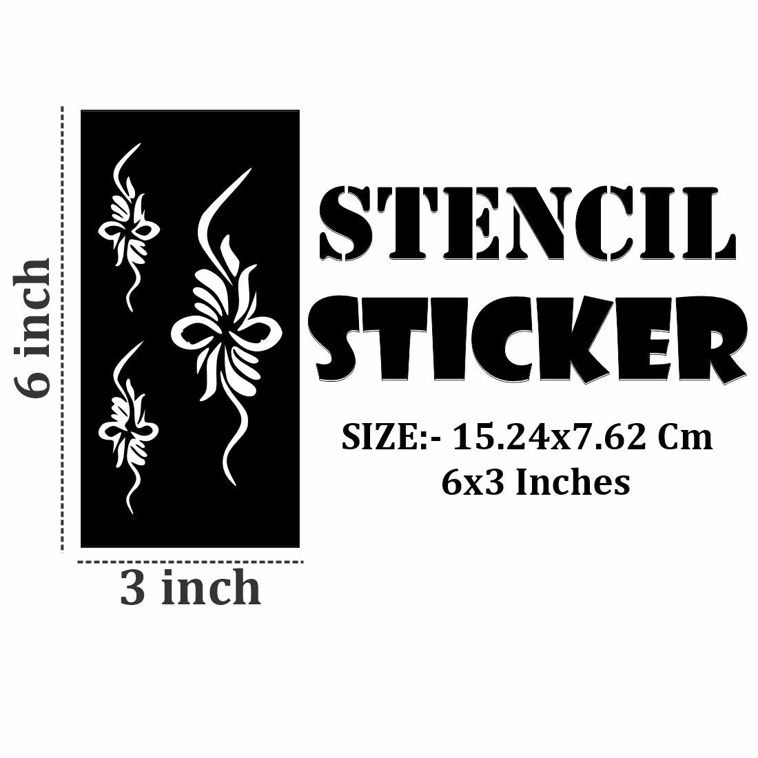 Playful and Cute Mehndi Stencil Stickers for Kids’ Fun For Kids & Adults Both Sticker