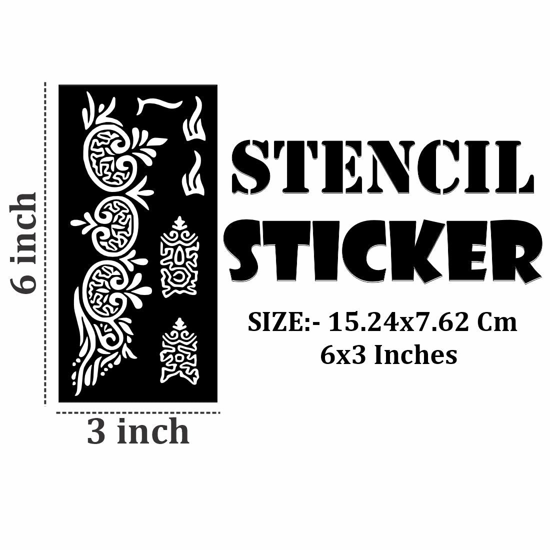 Flexible Mehndi Stencil Sheets for Kids and Adults with Easy Peel Feature