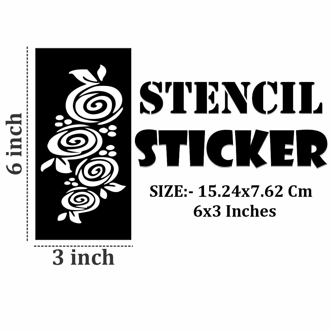 Easy Peel and Stick Mehndi Stencil Art for Families For Kids & Adults Both Sticker