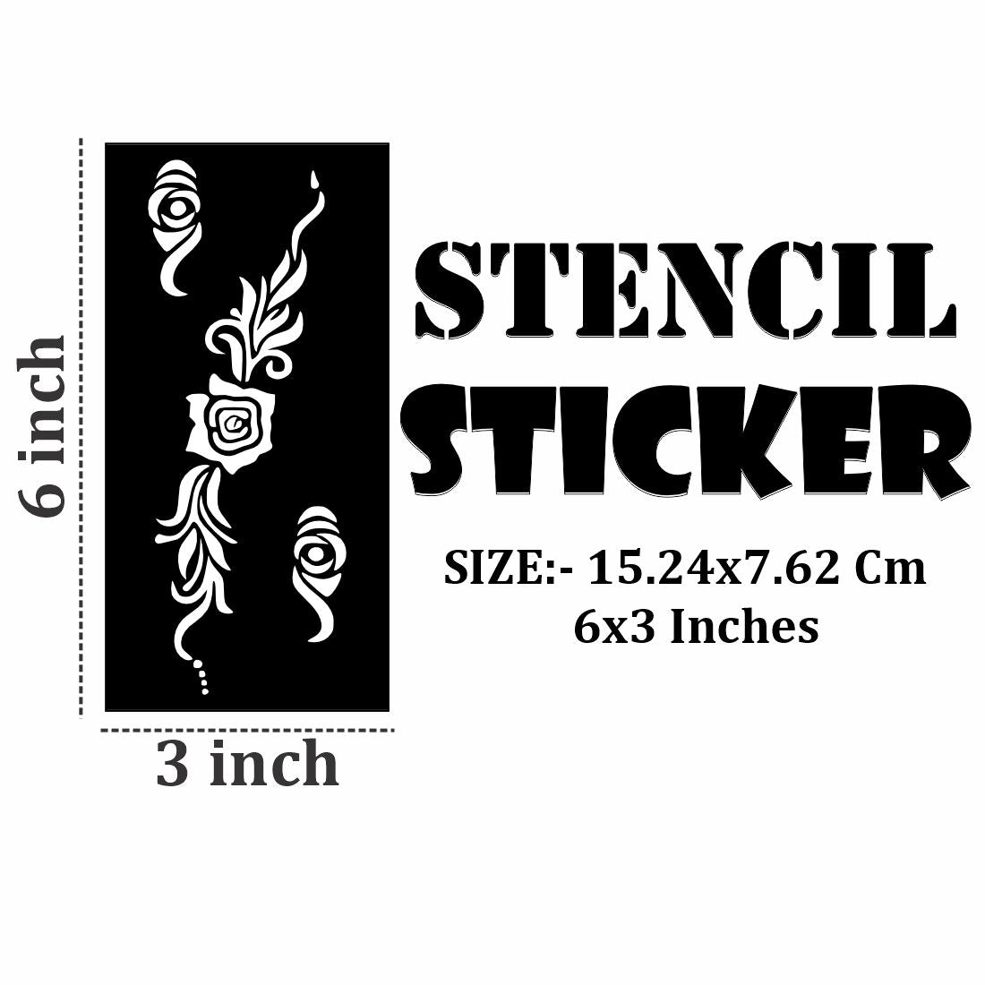 Fast Application Mehndi Stencil Design Stickers for Busy Lifestyles
