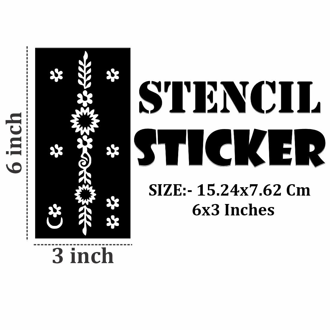 Beginner to Advanced Mehndi Stencil Art Sheets with Pre-Cut Floral Designs