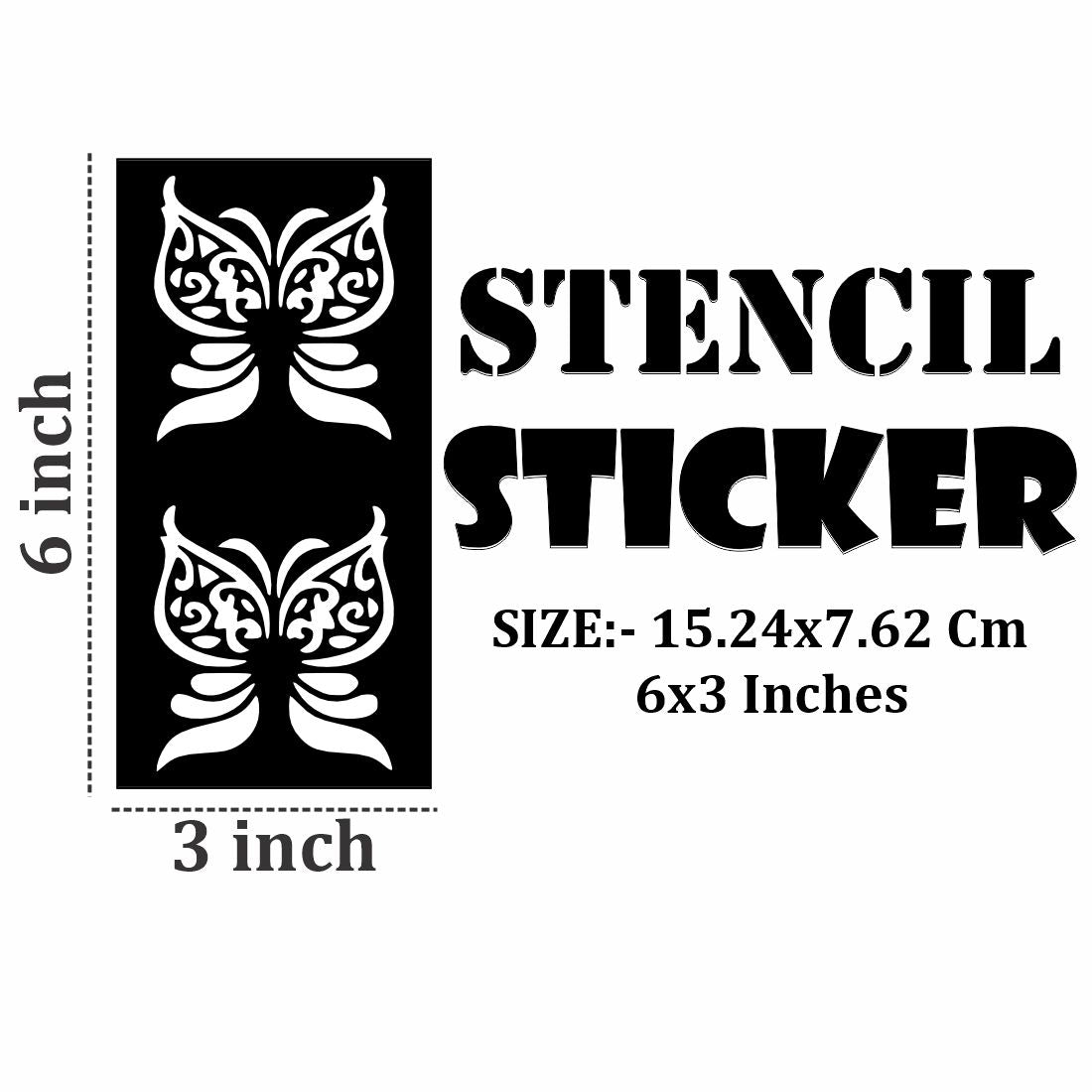 Bold Flower and Vine Style Mehndi Stencil Stickers for Quick Glam Look