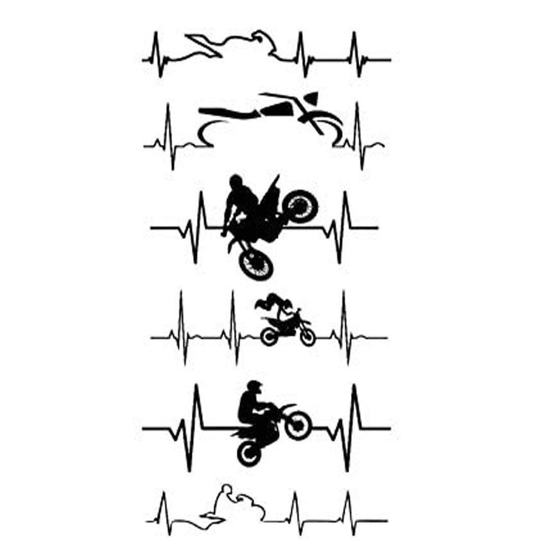 Temporary Tattoowala Bike Rider Tattoo Waterproof Men and Women Temporary Body Tattoo