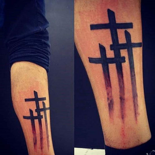 Temporary Tattoowala God of Cross Tattoo Design Men Women Waterproof Temporary Body Tattoo