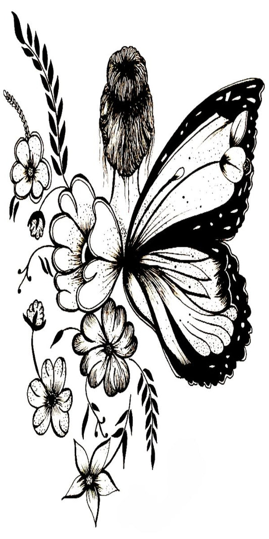 Girls Butterfly Tattoo Waterproof For Boys and Girls Temporary Tattoo