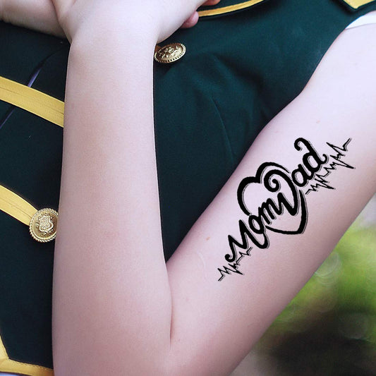 Maa Paa with Family Design Temporary Waterproof Tattoo For Men and Women…