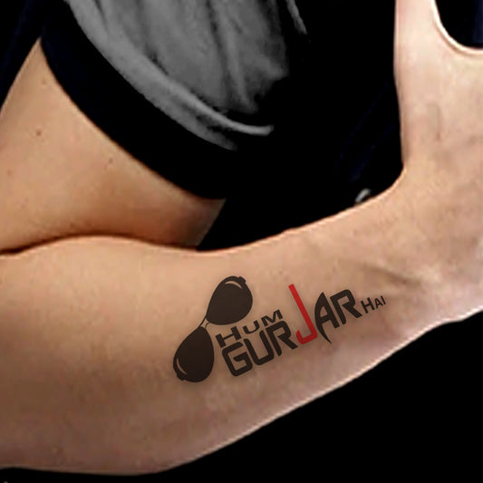 Hum Gujjar Hai Tattoo Waterproof For Boys and Girls Temporary Tattoo
