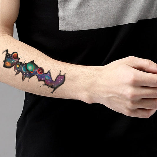 Galaxy Planet Star Temporary Tattoo Waterproof For Male and Female Temporary Body Tattoo