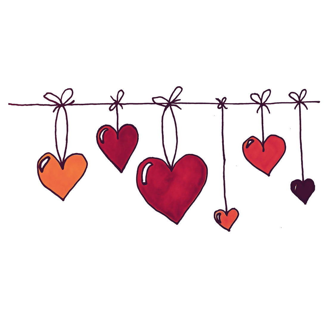 Heart Line Tattoo Love Waterproof Boys and Girls Temporary Tattoo