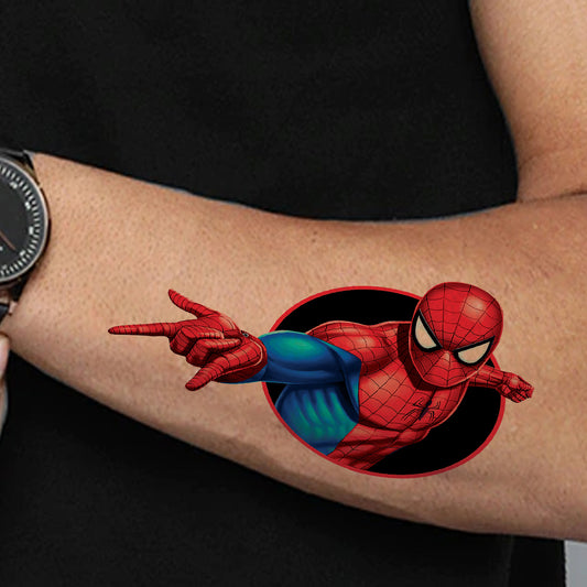 Superhero Spiderman Tattoo Multi Waterproof Men and Women Temporary Body Tattoo Sticker
