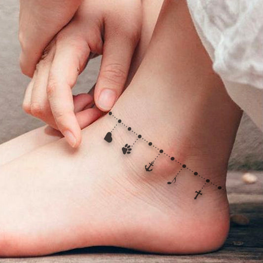 Ankle Jewellery Ankle band Like Payal Tattoo Waterproof For Girls Women Temporary Body Tattoo