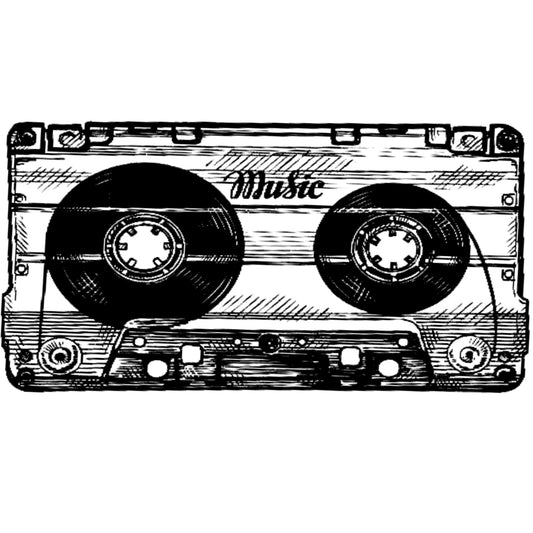 Cassette Tape Tattoo Music Waterproof Boys and Girls Temporary Body Tattoo