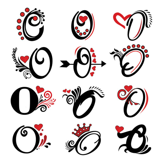 Q Name Alphabet Tattoo Waterproof For Men and Women Temporary Body Tattoo