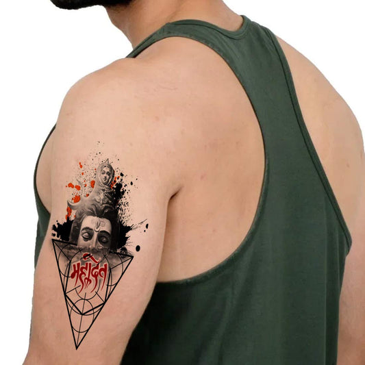 Shiv Mahadev and Women Waterproof Temporary Body Tattoo