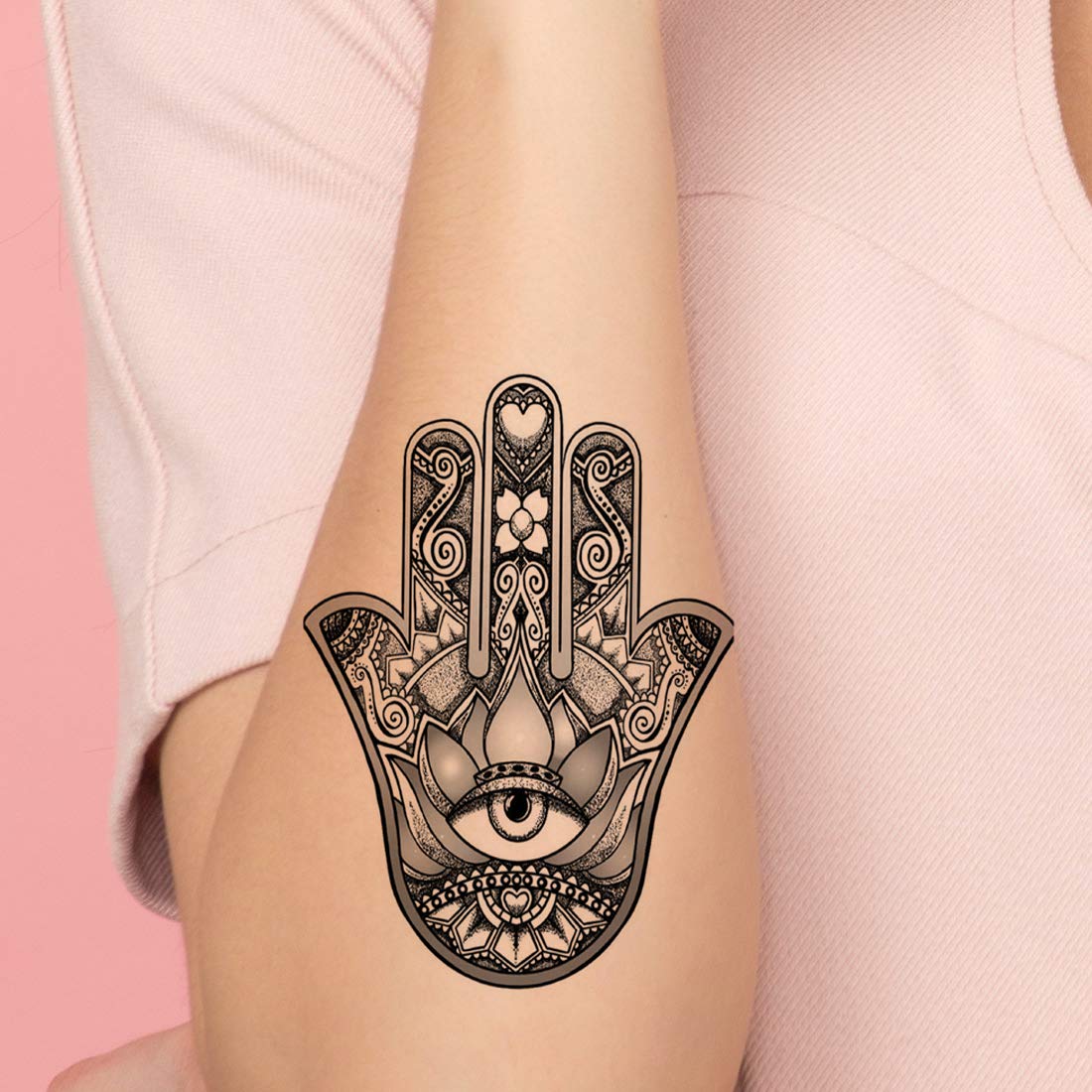 Hamsa eye Tattoo Waterproof Temporary Body Tattoo