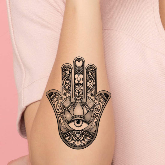 Hamsa eye Tattoo Waterproof Temporary Body Tattoo