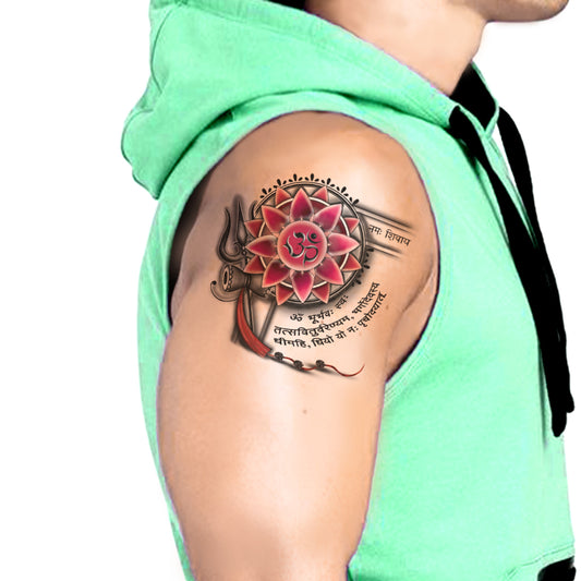Gayatri Mantra Temporary Tattoo Waterproof For Male and Female Temporary Body Tattoo
