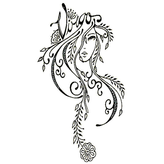 Virgo zodiac sign horoscope Tattoo Waterproof Male and Female Temporary Body Tattoo - Temporarytattoowala