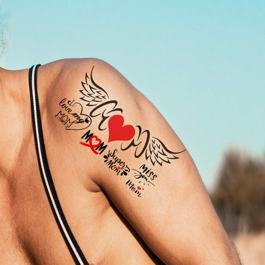Temporary Tattoowala Mom Love You Men and Women Waterproof Temporary Body Tattoo