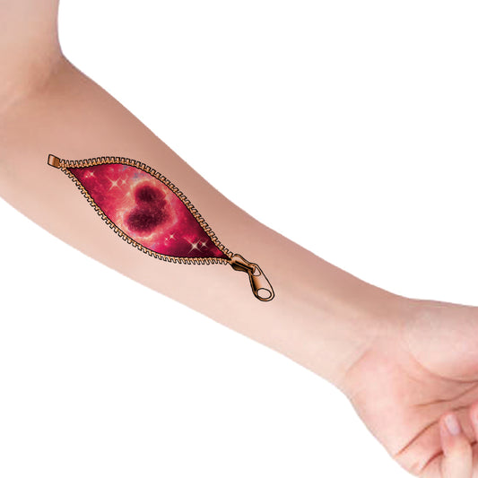 3D Galaxy Zip Tattoo Waterproof For Boys and Girls Temporary Body Tattoo