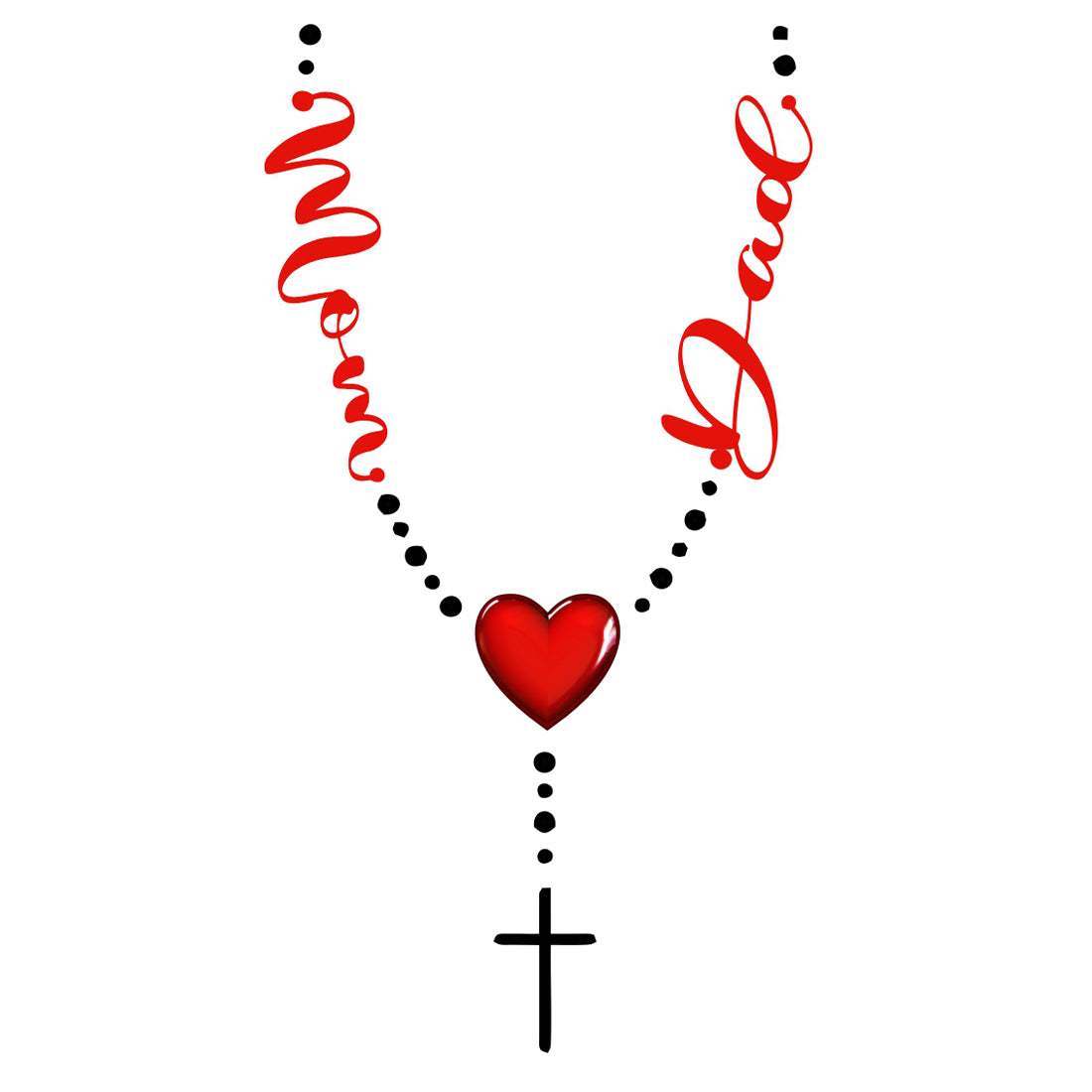 Mom Dad Tattoo Cross Heart Family Waterproof Men and Women Temporary Body Tattoo