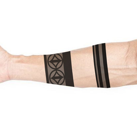 Temporary Tattoowala Ornament Style Ethnic Full Hand Band Round Tattoo Temporary Body Tattoo  (Ornament Style Ethnic Full Hand Band Tattoo