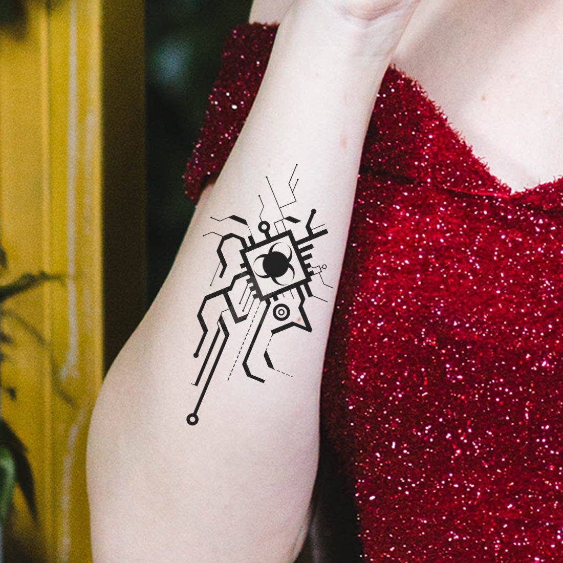 gear tattoo designs Circuit Tattoo Radio Gear Icon Waterproof For Men and Women Temporary Tattoo