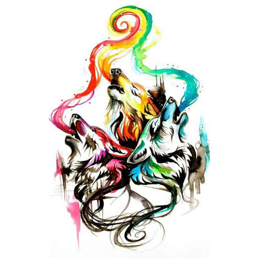 3 Barking Fox Temporary Body Tattoo Waterproof For Girls Men Women - Temporarytattoowala