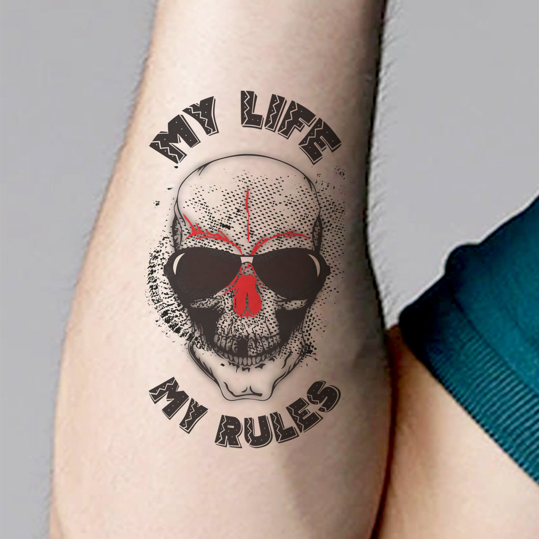 My Life My Rule Attitude Tattoo Waterproof For Girls and Boys Temporary Body Tattoo
