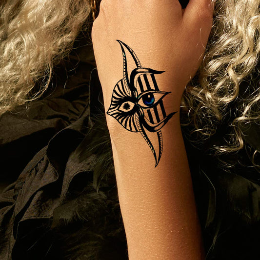 Shiva Eye Design Men Women Waterproof Temporary Body Tattoo