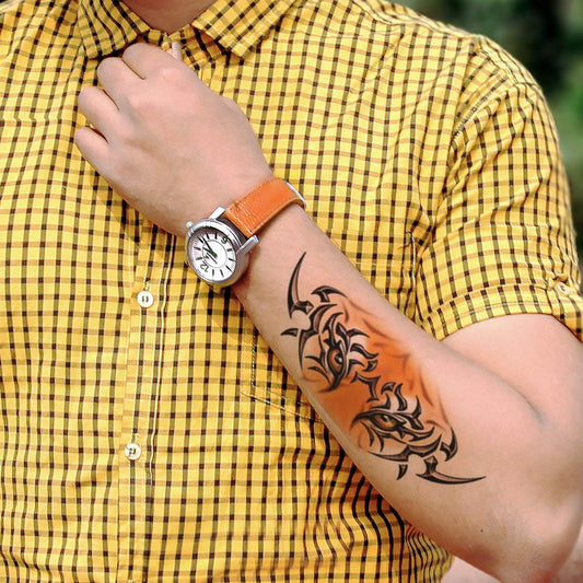 Tribal Tiger Eyes 3D Temporary Waterproof Tattoo For Men and Women