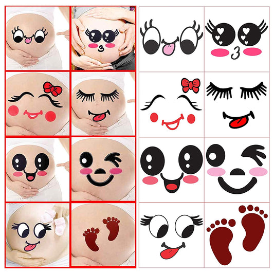 Pregnant Tattoo Design Men Women Waterproof Temporary Body Tattoo