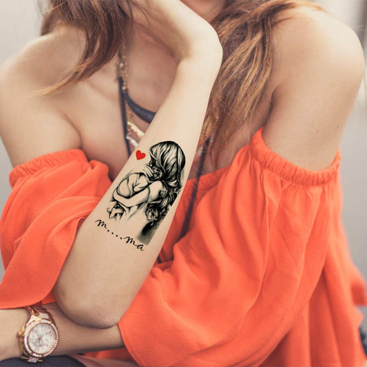 Maa Tattoo Design Men Women Waterproof Temporary Body Tattoo
