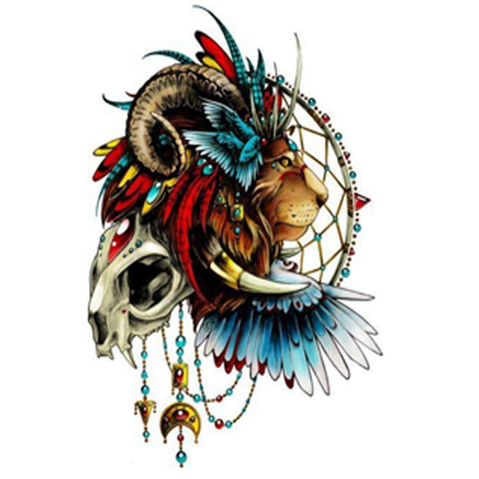 Tiger Dragon Tattoo Waterproof Male and Female Temporary Body Tattoo - Temporarytattoowala