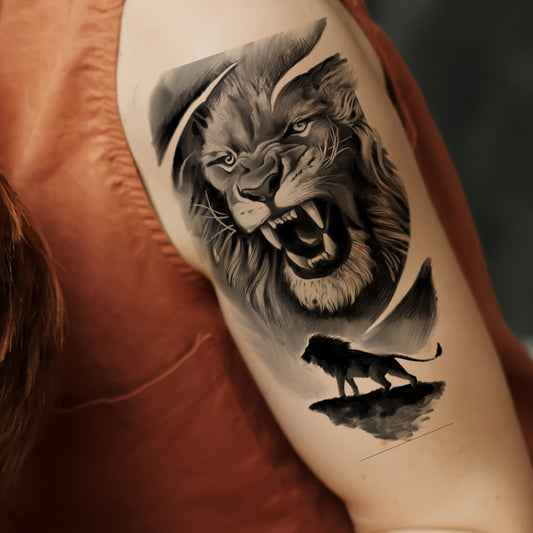 Meaningful Tattoos For Men Tiger Animal Temporary Body Tattoo Waterproof Sticker